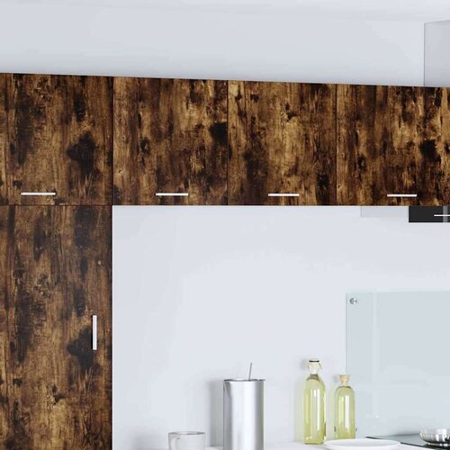 Viseći ormarić Riga Dimljeni hrast i bijela 40 x 31 x 40 cm Slike