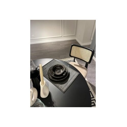 Hanah home trpezarijski sto i stolice bell black white Slike