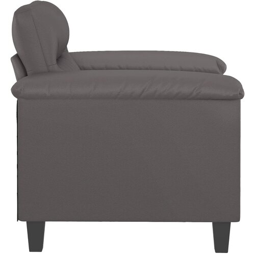 Fotelja siva 60 cm od umjetne kože Slike