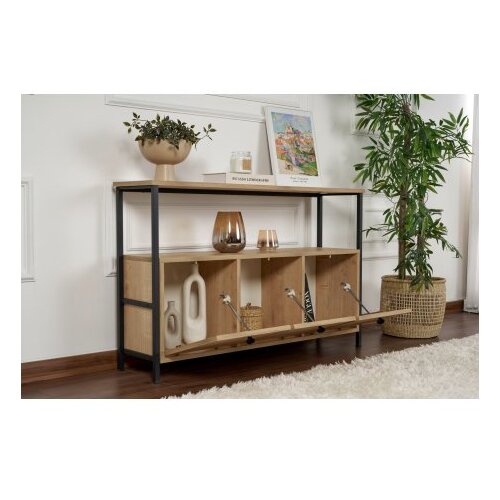 Hanah home Pomoćni stol u dekoru hrasta u svijetloj prirodnoj boji 29,5x120 cm Solace &amp;ndash; Slike