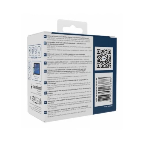 Gembird TA-ACPDQC20-01-W Cene