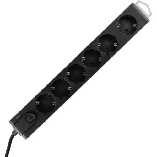 Home Produžni kabel sa za&scaron;titom, 6 utičnica, 1.0 mm&sup2;, 1.5 met - NVT 6K/BK Cijene