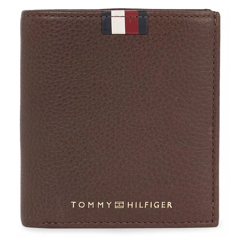 Tommy Hilfiger Moška denarnica Th Corp Leather Trifold AM0AM11597 Rjava