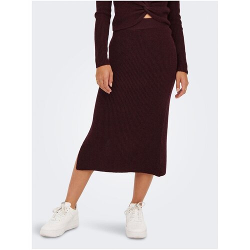 JDY Burgundy Sweater Midi Skirt Liva - Ladies Slike
