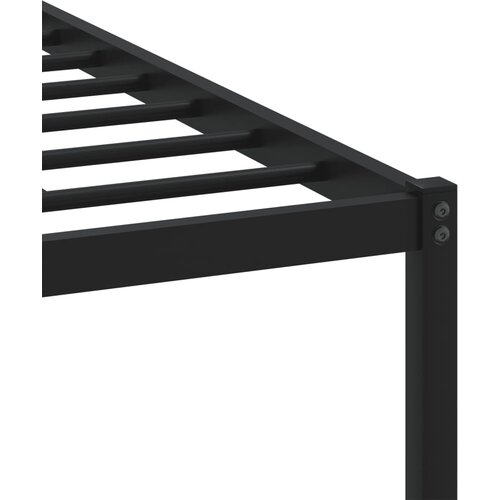  Metalni okvir kreveta bez madraca smeđi hrast 80x200 cm Slike