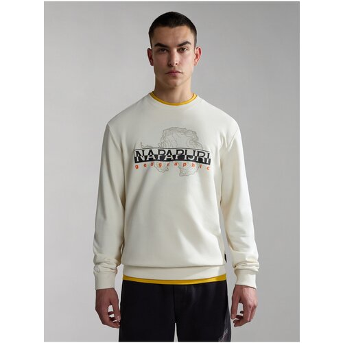 Napapijri Men&amp;#039;s Cream Sweatshirt Iceberg - Men&amp;#039;s Slike