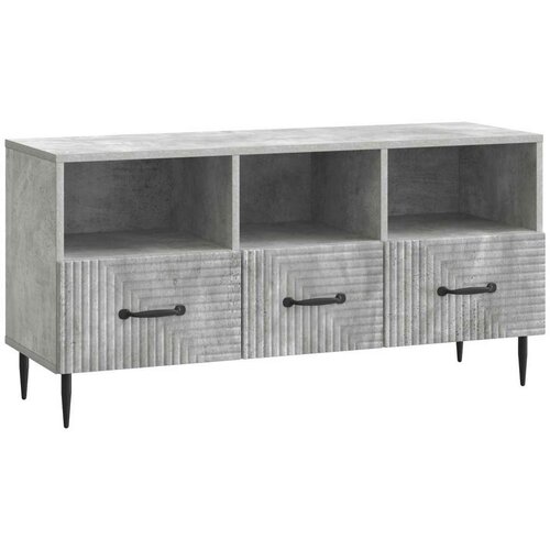 TV omarica Betonsko siva 102 x 34,5 x 50 cm Inženirski les, (5000210302) Cene