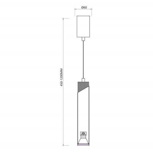 Visilica na sajli NEO 1xGU10/8W/230V beo Slike