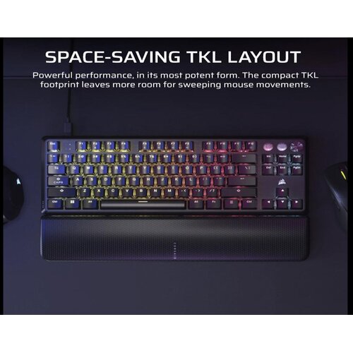 Corsair mehanička tipkovnica K70 Pro Black TKL-MGX v2 Slike