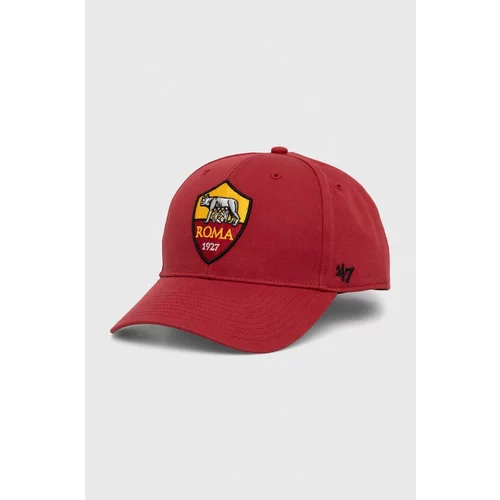 47 Brand Kapa sa šiltom AS Roma boja: crvena, s aplikacijom