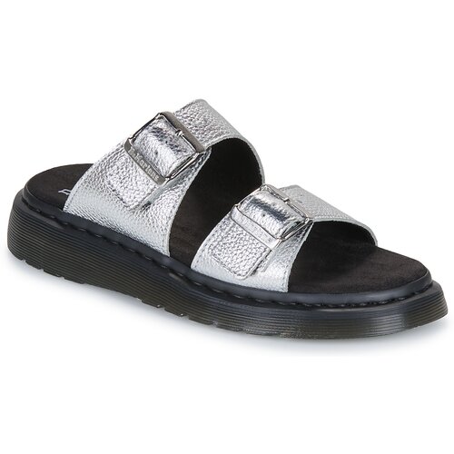 Dr. Martens Josef Slide Silver Metallic Tumble Srebrna Slike