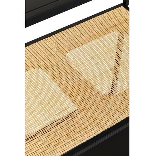 Premier Housewares Črn/v naravni barvi kovinski regal 61x179x34 cm Depok &amp;ndash; Slike