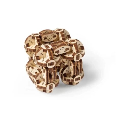 UGEARS 3d eko mehanička puzzla - FLEKSI KOCKA ( 1061) Slike