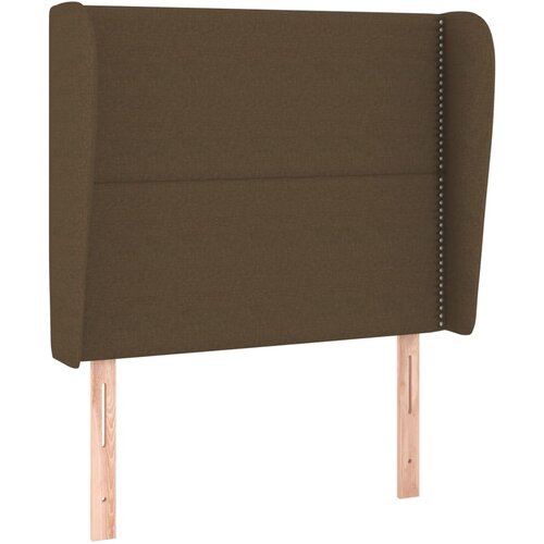 Maison Chic vzglavna omarica - nočna omarica - posteljna omarica z u&amp;scaron;esi temno rjavo 83x23x118/128 cm blago, (21711763) Slike