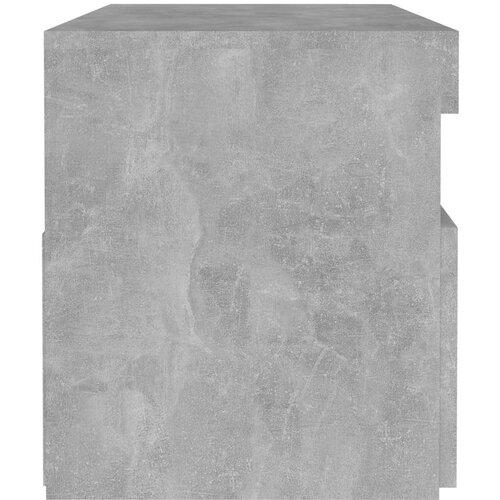 VidaXL noćni ormarić s LED svjetlima siva boja betona 60 x 35 x 40 cm Slike