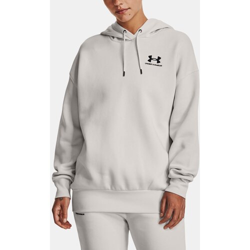 Under Armour Sweatshirt Essential Flc OS Hoodie-GRN - Women Cene