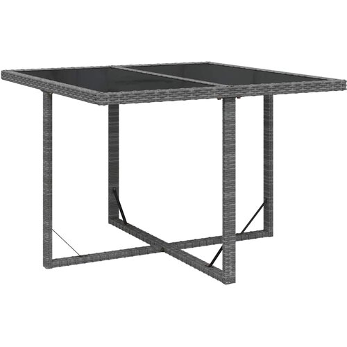  5-dijelni vrtni blagovaonski set od poliratana sivi Siva 109 cm table length Slike