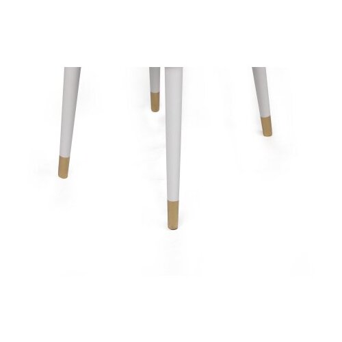 Woody Fashion Hugo-404 V2 BeigeWhite Gold Chair Set (2 Pieces) Slike
