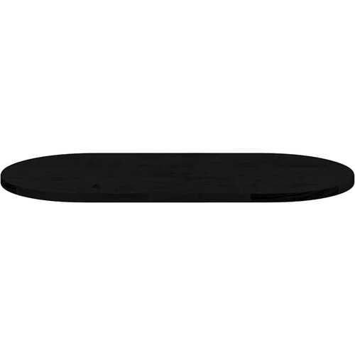 VidaXL stolna ploča tamnosmeđa 80x40x2 cm ovalna masivna hrastovina Slike