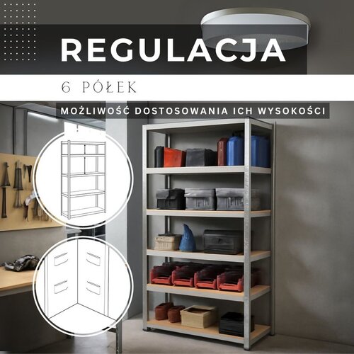 Polica za policijsku opremu Springos&reg; 225 x 110 x 50 cm 6 polica Cijene