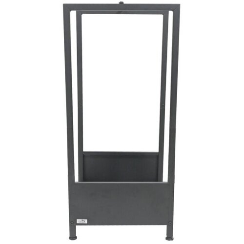 Stalak za drva 39x35x76 cm, crne boje Slike