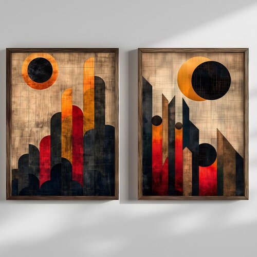 Wallity Zidna slika HUM111, 2 dijela, 50 x 70 cm Cene