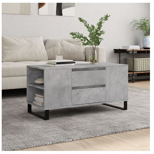 vidaXL Stolić za kavu boja betona 102x44 5x50 cm od konstruiranog drva Cene