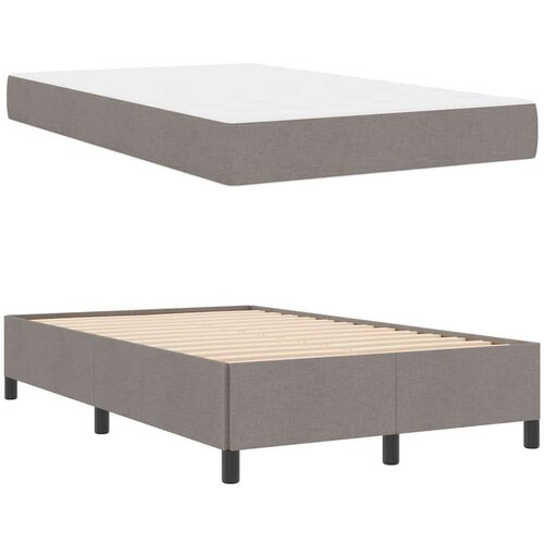  Krevet s opruga kutije Taupe Crna 120 x 200 cm Slike