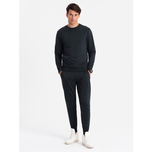 Ombre BASIC men&amp;#039;s cotton sweatshirt set unbuttoned sweatshirt + joggers Slike