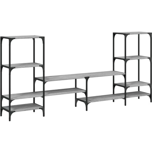 Maison Chic TV omarica - TV enota - Televizijska omarica siva sonoma 206,5x28,5x95 cm inženirski les, (21699979) Cene