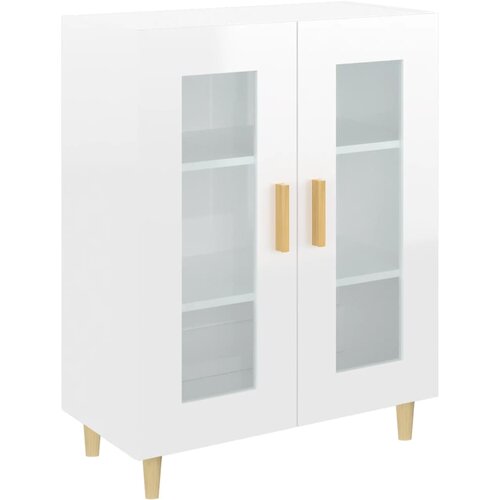 Maison Chic Komoda - Predalnik visok sijaj bela 69,5x34x90 cm inženirski les, (21721032) Cene