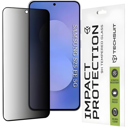 Techsuit za&scaron;titno celoplo&scaron;no staklo 111D za Samsung Galaxy S25 FE - Crna Cijene