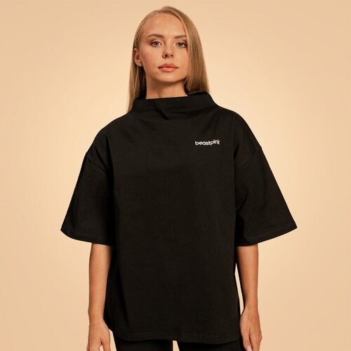 BeastPink ženska oversized majica Bliss Black 91597 Cene
