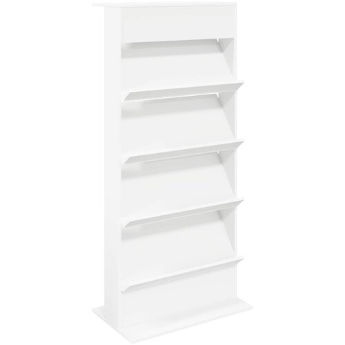  Polica za časopise Bijelo 70 x 41 x 156 cm Konstruirano drvo Slike