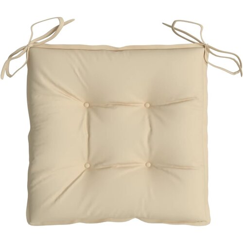  Jastuci za stolice 2 kom bež 40 x 40 x 7 cm od tkanine Oxford Slike