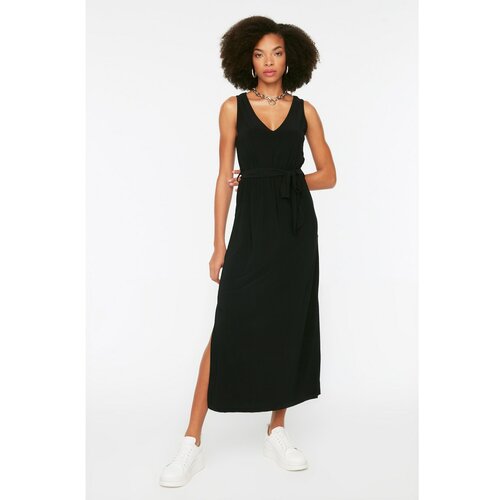 Trendyol ženska haljina Black Lace Detailed Knitted Slike