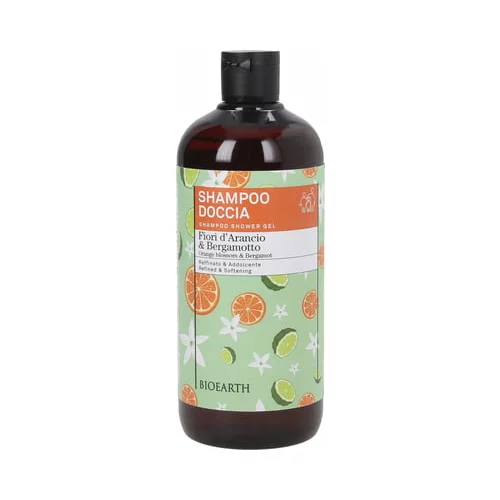 Bioearth Family 2 v 1 šampon in gel za prhanje s pomarančnim cvetom in bergamotko - 500 ml