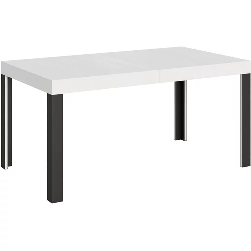 Itamoby   Linea (90x160/264 cm) - bela, barva nog: antracit - raztegljiva jedilna miza, (20843005)