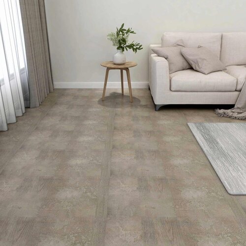  Podne daske 5,11 m² 55 pcs PVC Tamno smeđa i siva Cene