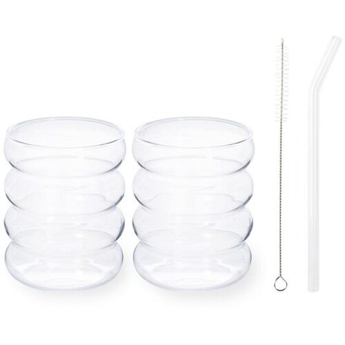  SET ČA&amp;Scaron;E I SLAMKE 4/1 350ML MATCHA Slike