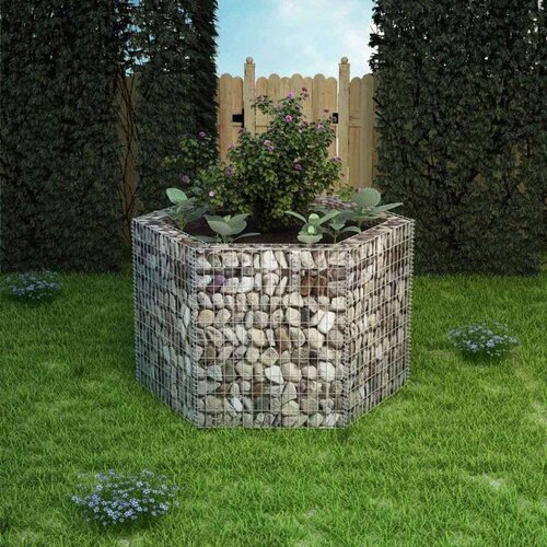  Šestkotna visoka greda gabion 160x140x100 cm Cene