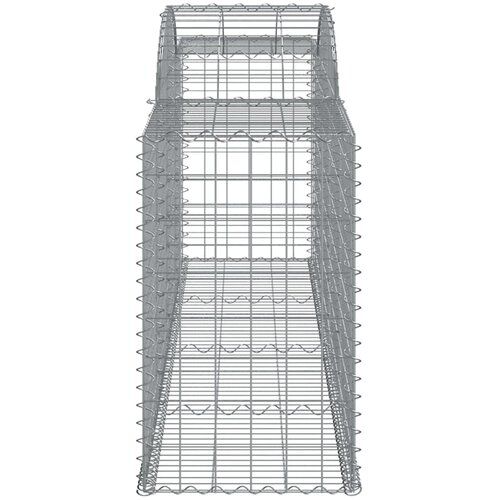  Lučne gabionske ko&amp;scaron;are 17 kom 300x50x80/100cm pocinčano željezo Slike