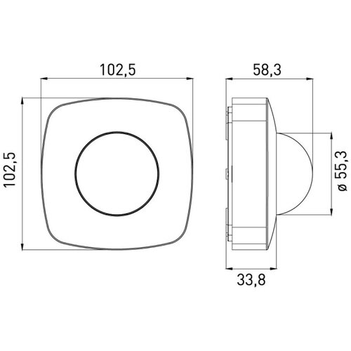  Senzor prisustva pres sensor 2000W, beli Slike