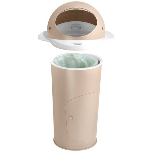 Kindsgut Bež plastičen ko&amp;scaron; za plenice 25 l Whale &amp;ndash; Slike