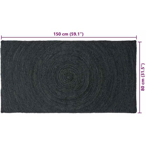  Tepisi za područja Tamnosiva 80 x 150 cm Juta Slike