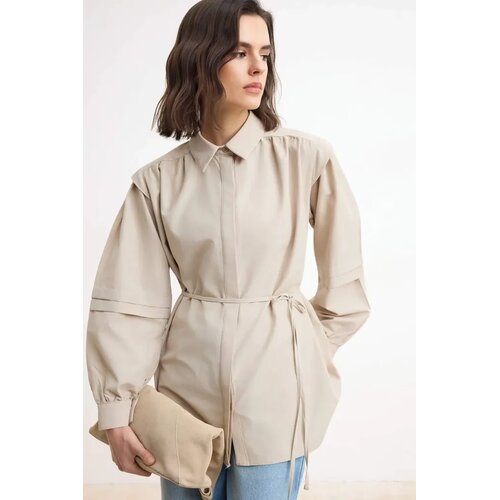 Trendyol Modest Ženska košulja Tctss26Tg00038, Bež Cene