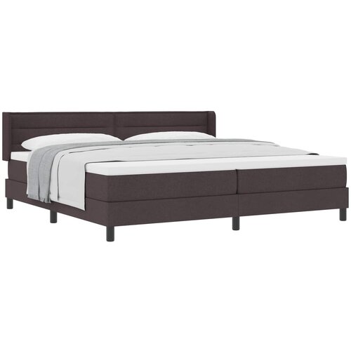 vidaXL Postelja boxspring z vzmetnico Temno rjava 200 x 200 cm, (5000128220) Cene