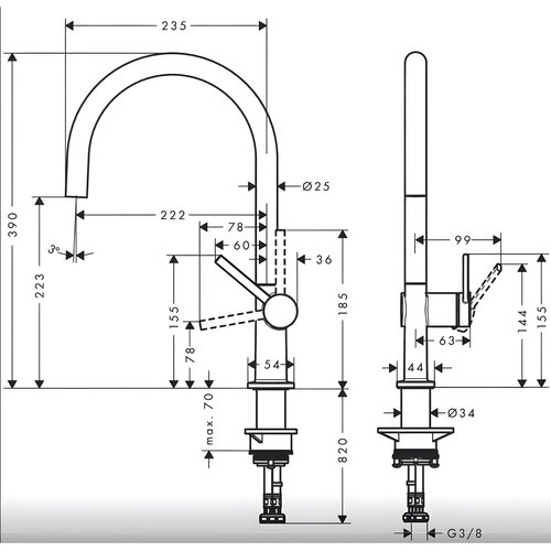 Hansgrohe talis M54 za sudoperu 72804000 Cene