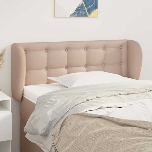  Uzglavlje s u&scaron;ima boja cappuccina 83x23x78/88 cm umjetna koža Cijene