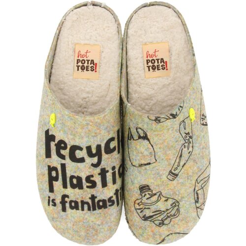 Hot Potatoes Nogavice ZAPATILLAS DE CASA PROTTES 64660 Siva Slike